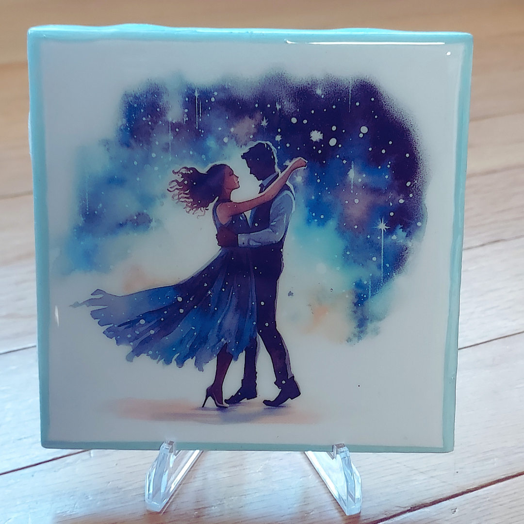 Twilight Dance Couple Coasters - set of 4