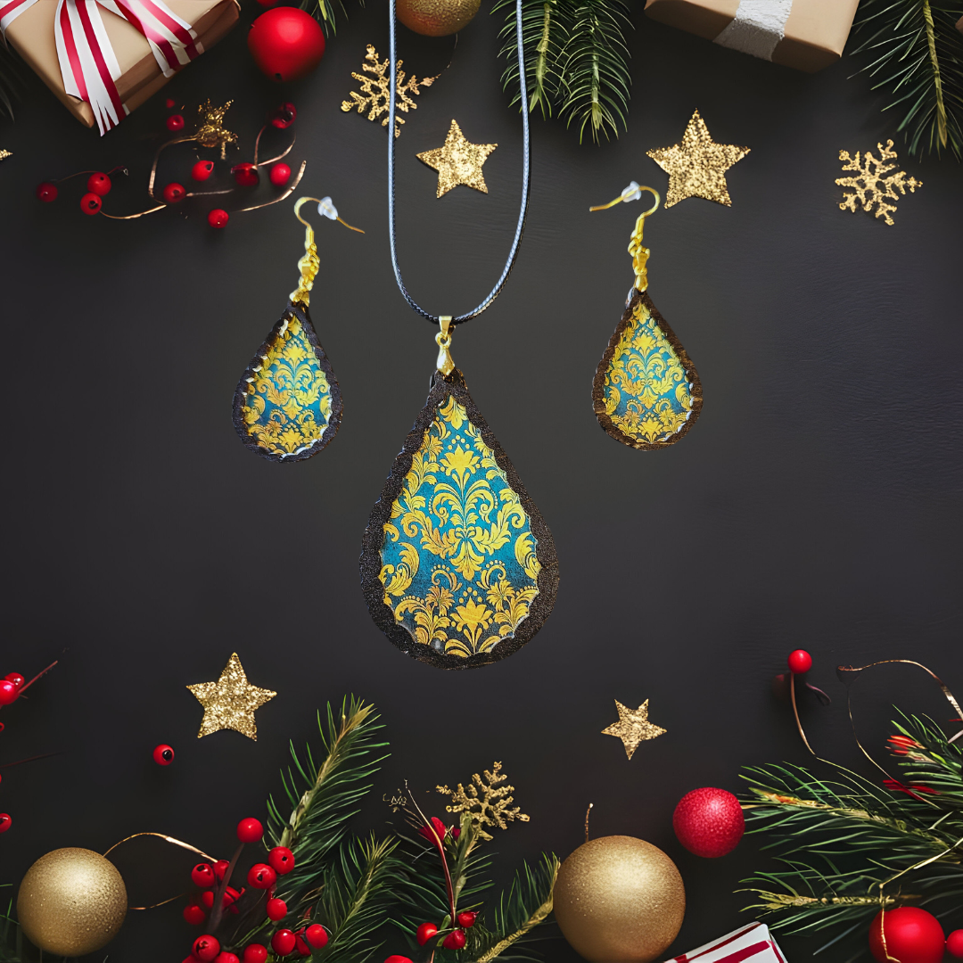 Flourish Necklace and Earring Set