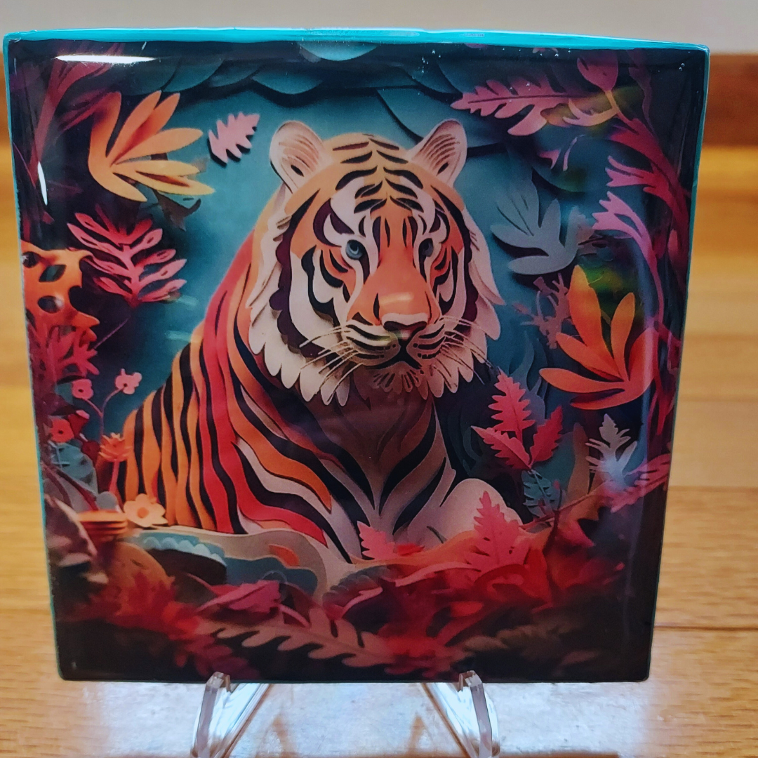 Tiger Coasters - set of 4