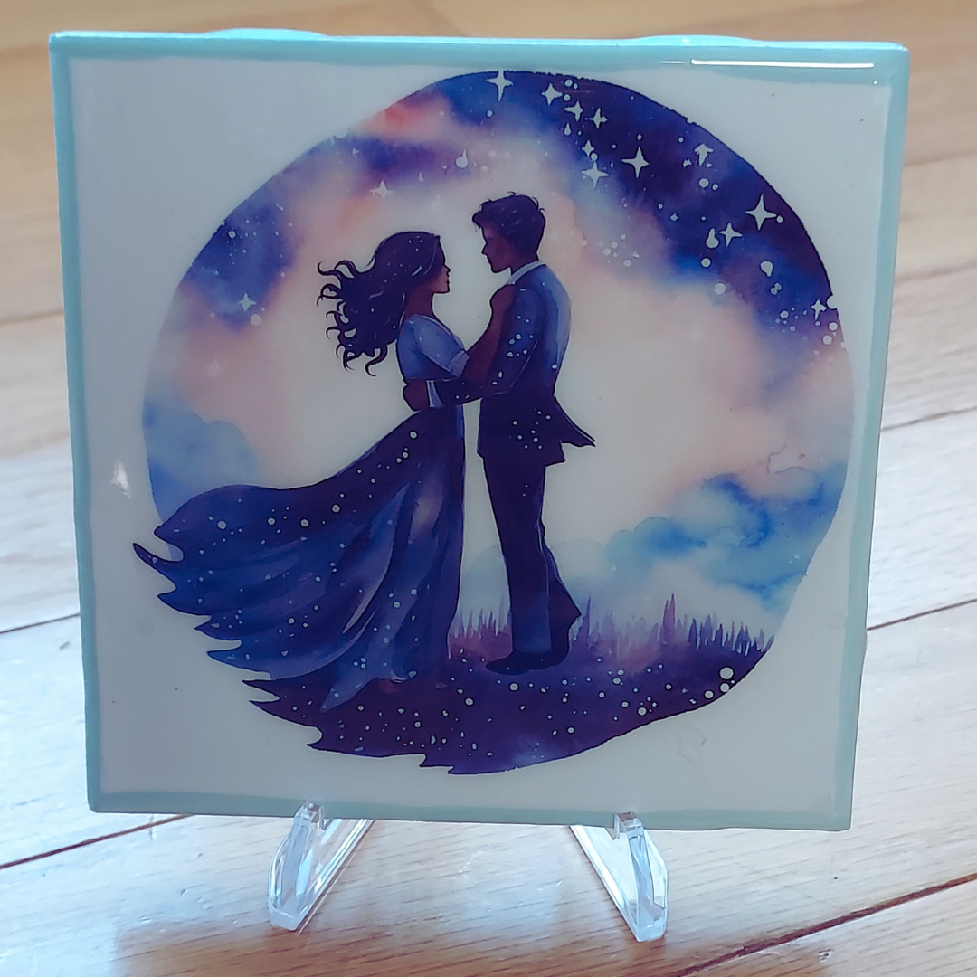 Twilight Dance Couple  Coasters - set of 4