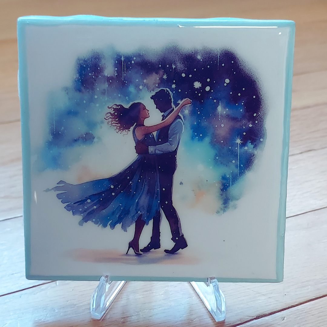 Twilight Dance Couple  Coasters - set of 4