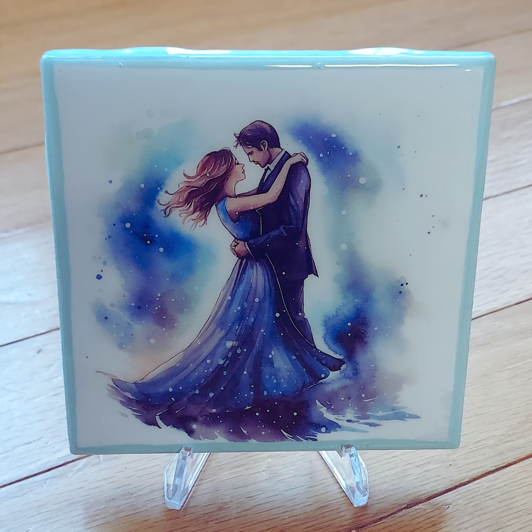 Twilight Dance Couple  Coasters - set of 4