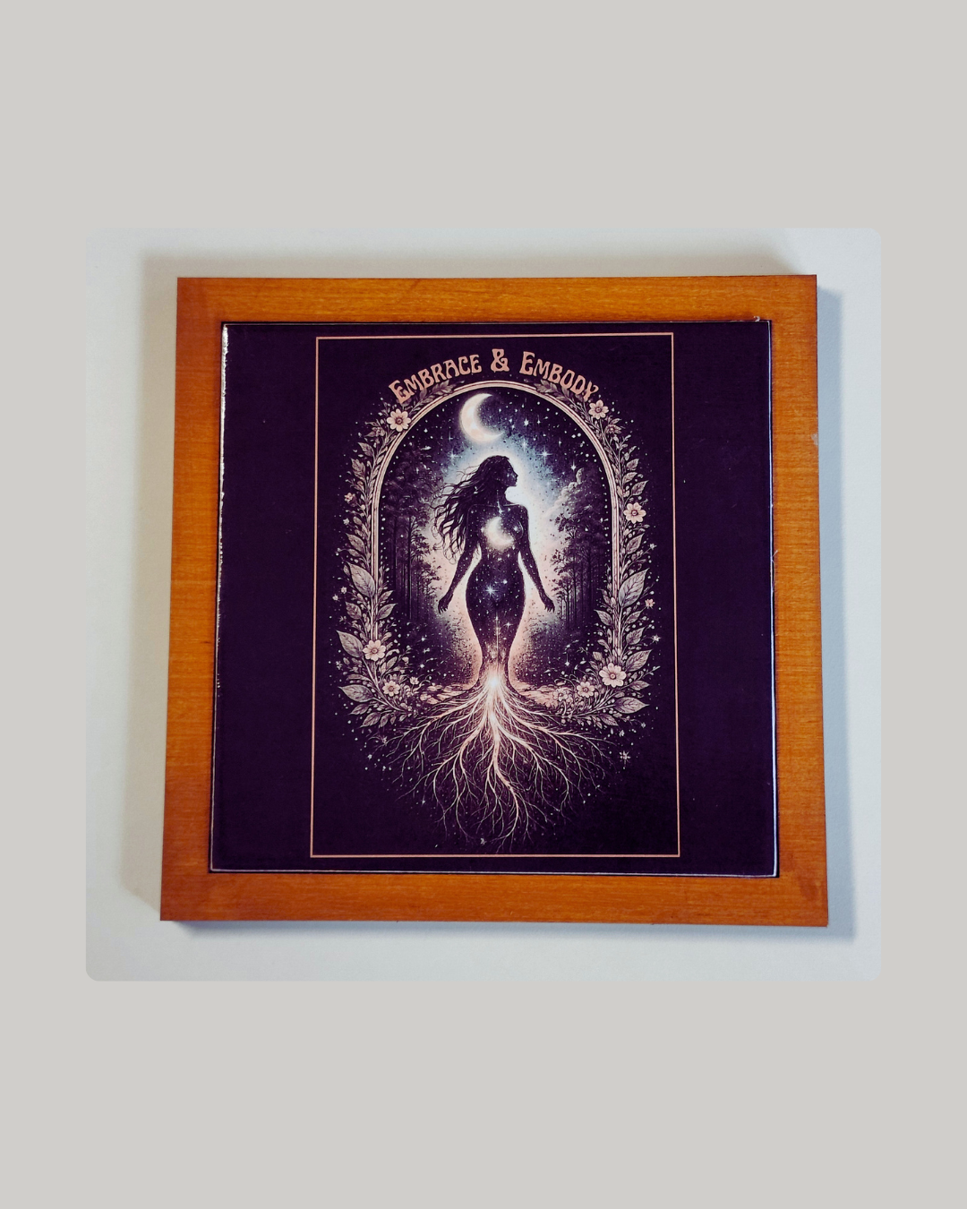 Wild Soul Decorative Tile – Framed 6x6 Ceramic Wall Art