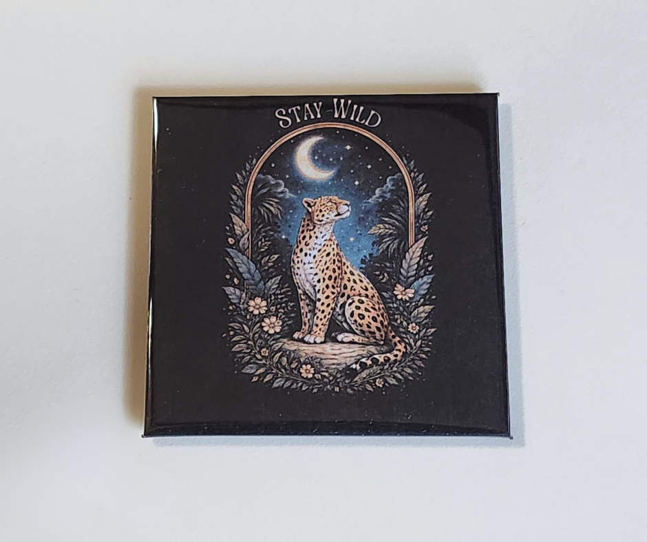Wild Soul Magnet Set — Moonlit Animal Affirmation Collection