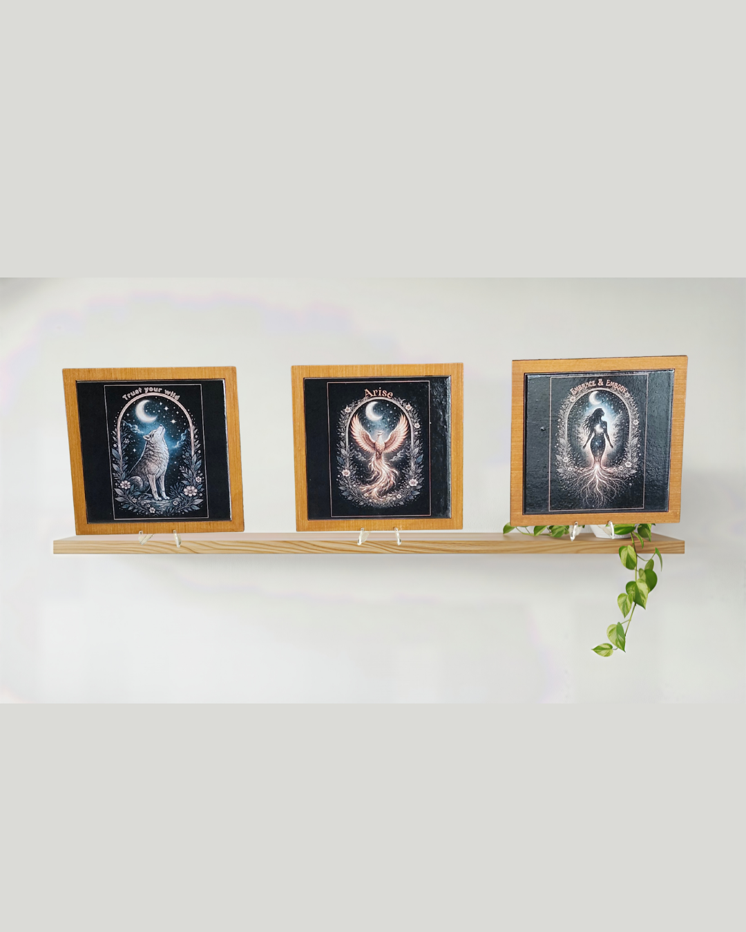 Wild Soul Decorative Tile – Framed 6x6 Ceramic Wall Art